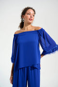Blusa Off Shoulder Azul Rey – Joseph Ribkoff 261717