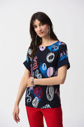 Blusa Abstract Prints - Joseph Ribkoff 251132