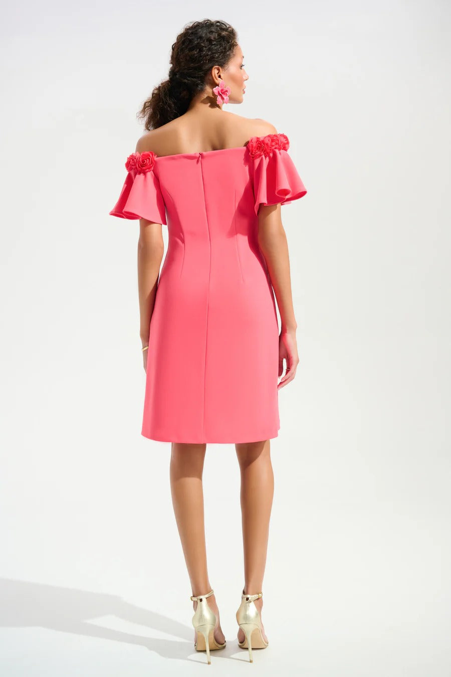 Vestido Off Shoulder Coral – Joseph Ribkoff 261734