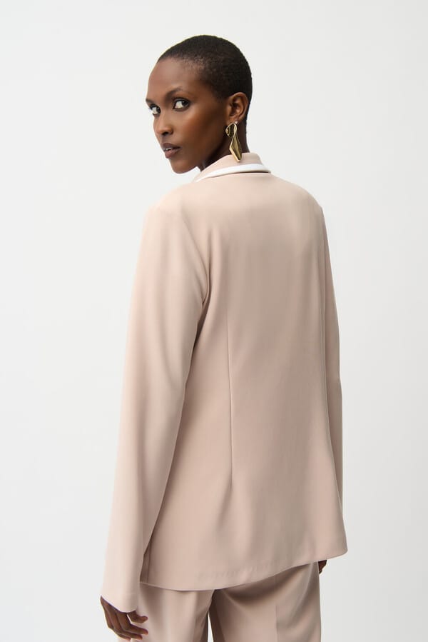 Blazer Beige con Detalles en Contraste Joseph Ribkoff - 261167