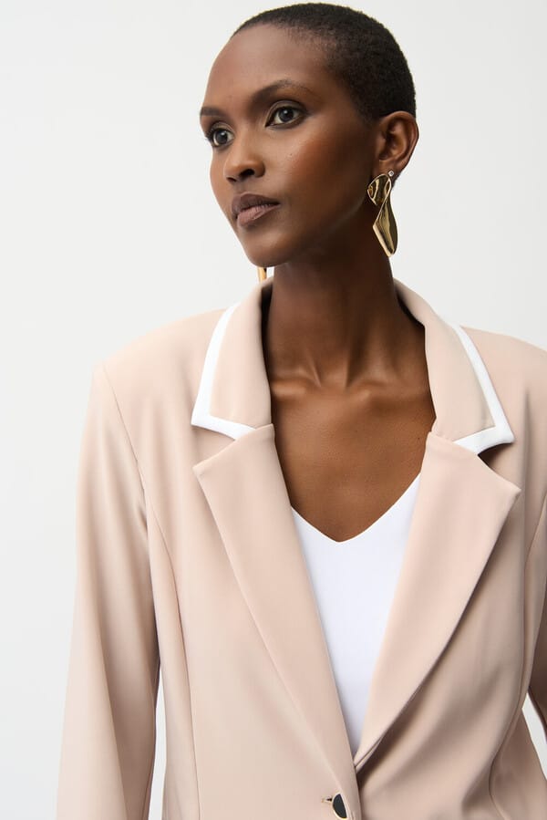 Blazer Beige con Detalles en Contraste Joseph Ribkoff - 261167