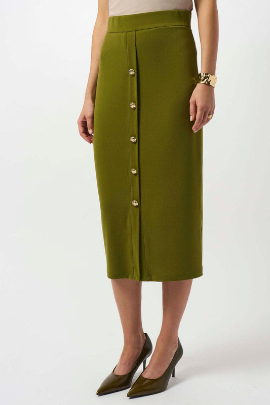 Falda Midi Olive Elegance – Joseph Ribkoff 253262