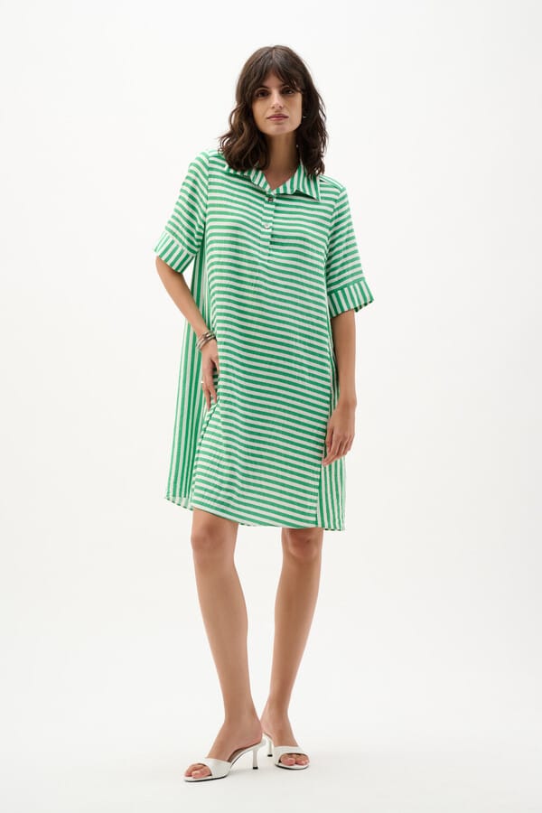 Vestido Camisero Rayado Verde – Joseph Rribkoff 262175