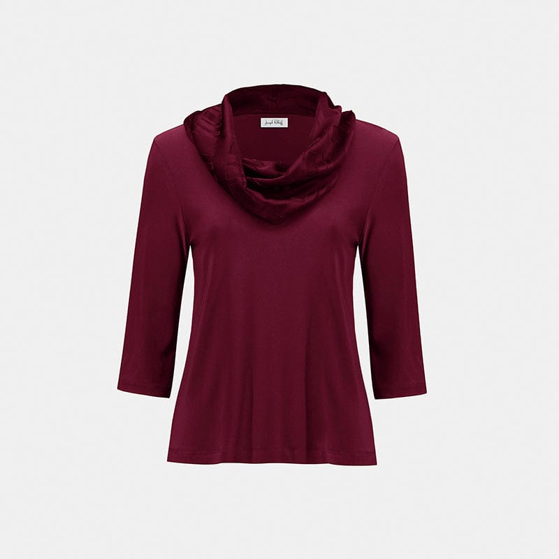 Blusa Burgundy Cowl Neck – Joseph Ribkoff 253211