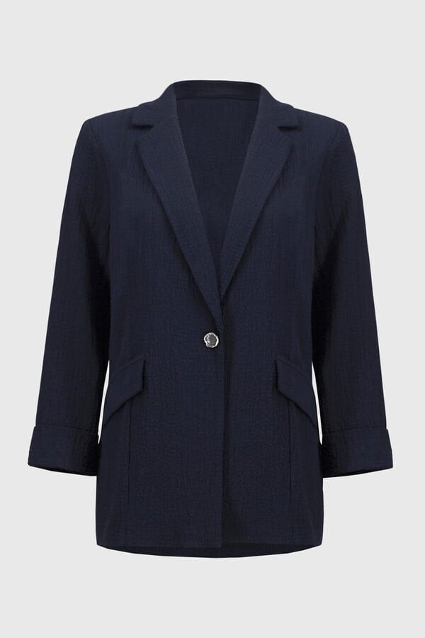 Blazer Azul Marino con Textura-Joseph Ribkoff 251082
