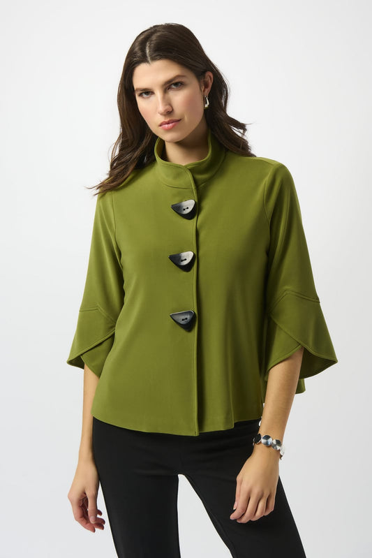 Blusa/Chaqueta Green Button Detail – Joseph Ribkoff 193198F25