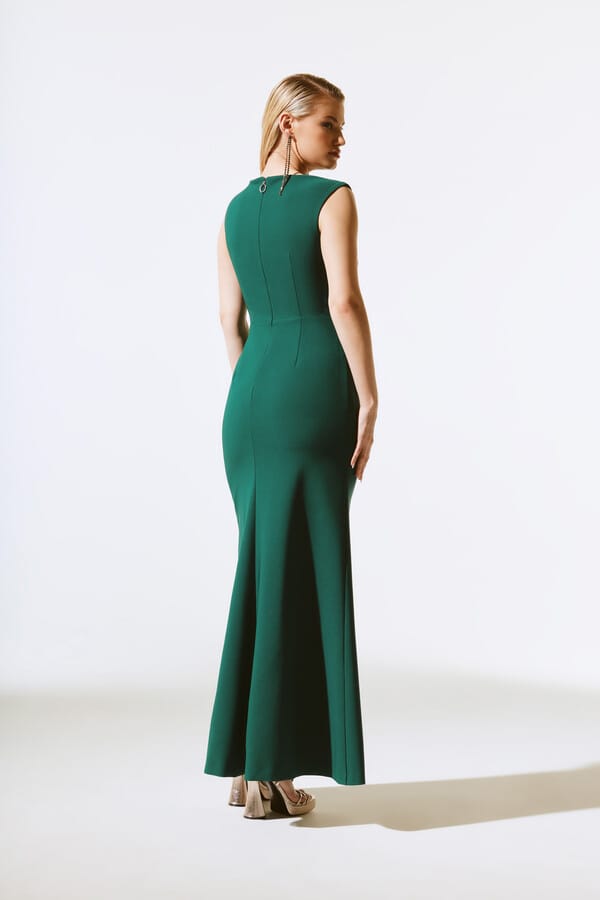 Vestido Largo Verde Esmeralda - 243703