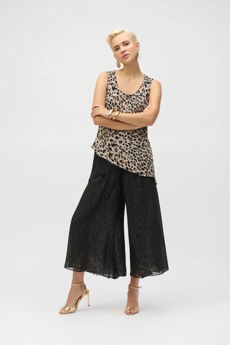 Pantalón Palazzo Reversible Animal Print - Joseph Ribkoff 252156