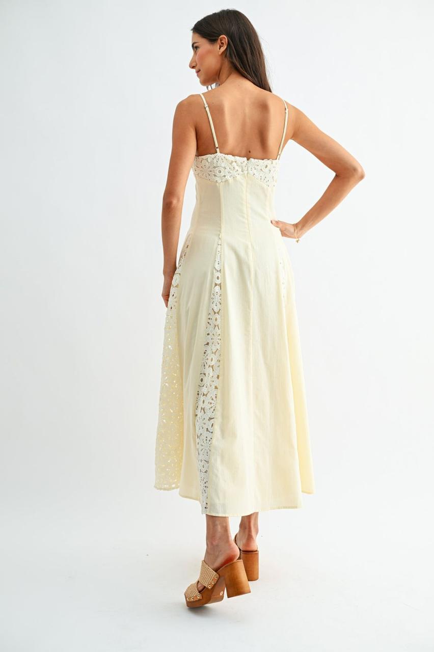 Vestido Maxi con Encaje Romántico - HD0314
