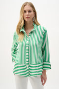 Camisa de Rayas Verde – Joseph Ribkoff 262212