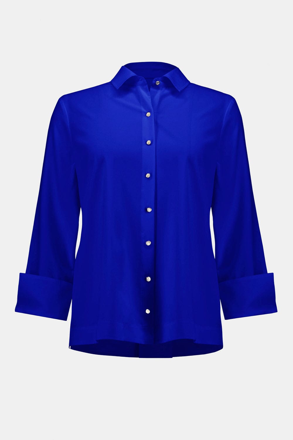 Blusa Oversize de Botones – Elegancia Versátil en Azul, Blanco y Negro 253923
