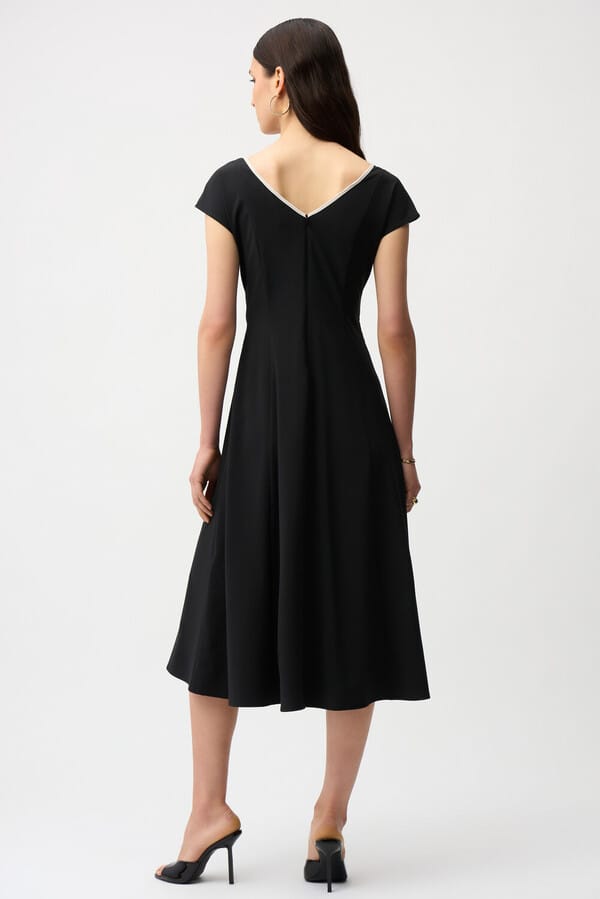 Vestido Midi Negro Éclipse - Joseph Ribkoff 261051