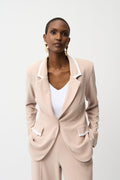 Blazer Beige con Detalles en Contraste Joseph Ribkoff - 261167