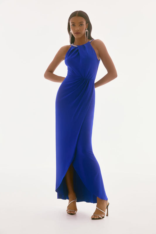 Vestido Largo con brillo en cuello Joseph Ribkoff - 251709
