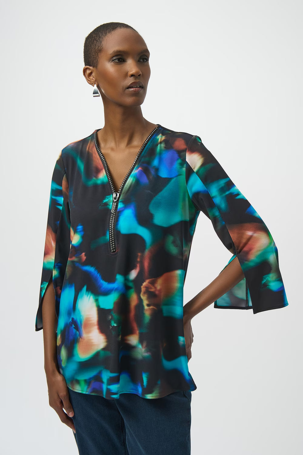 Blusa Estampada Abstracta – Joseph Ribkoff 254204