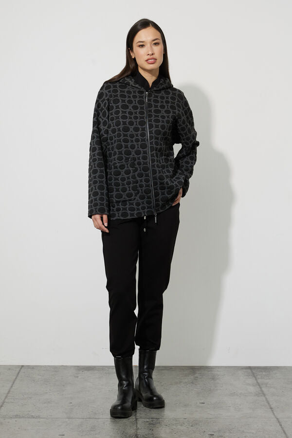 Sudadera Hoodie Black Circles – Joseph Ribkoff 223002