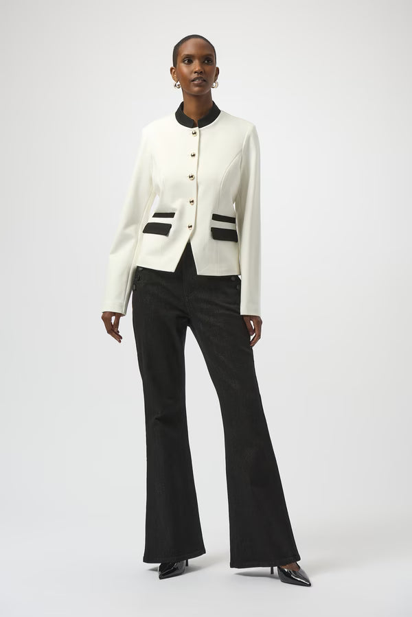 Saco Blanco con Detalles en Negro – Joseph Ribkoff 254922