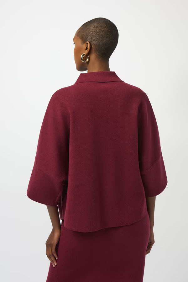 Blusa Tipo Polo Marfil – Elegancia Minimal Chic