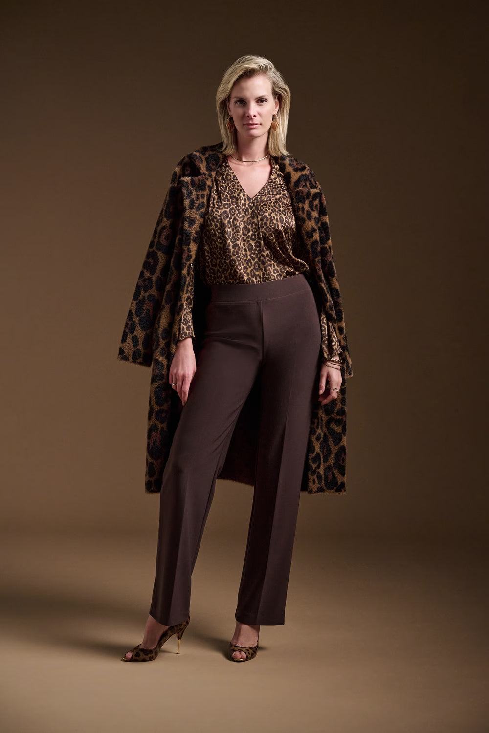 Blusa Joseph Ribkoff Animal Print – Sofisticación Salvaje