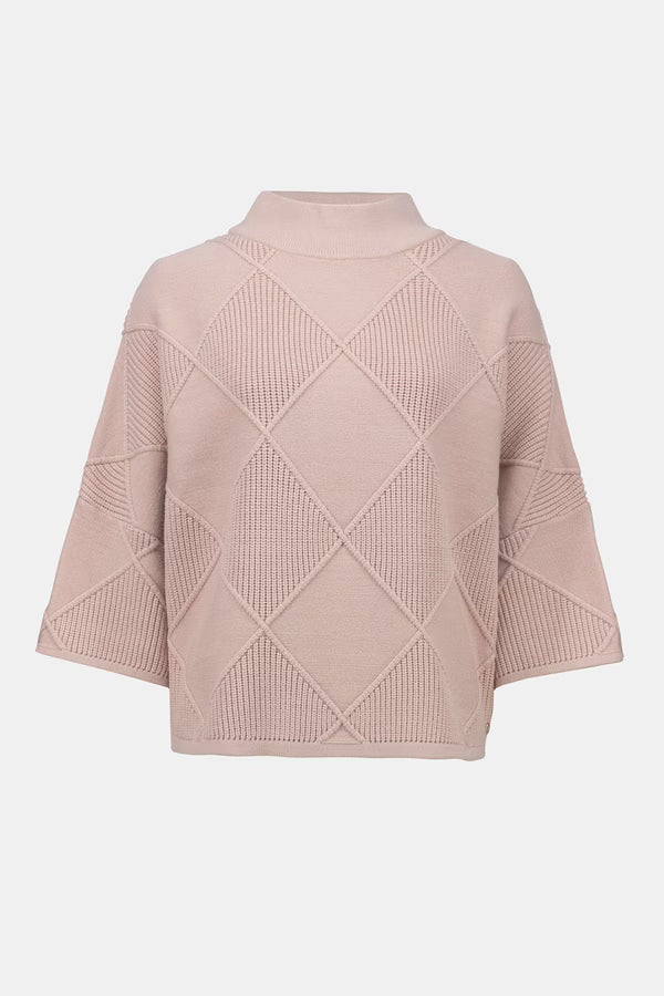 Suéter Tejido Geométrico – Elegancia Atemporal