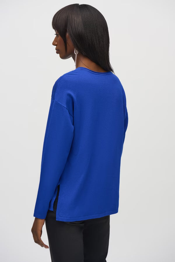 Blusa Joseph Ribkoff Azul Zafiro – Elegancia Atemporal