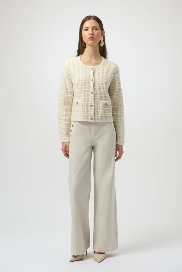 Blazer Corto Texturizado Marfil – Joseph Ribkoff 254938