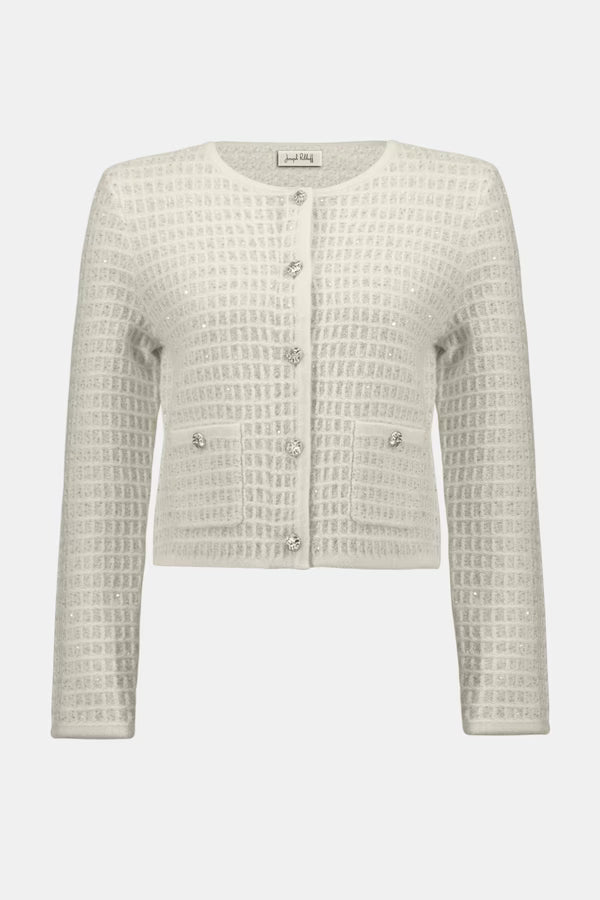 Blazer Corto Texturizado Marfil – Joseph Ribkoff 254938