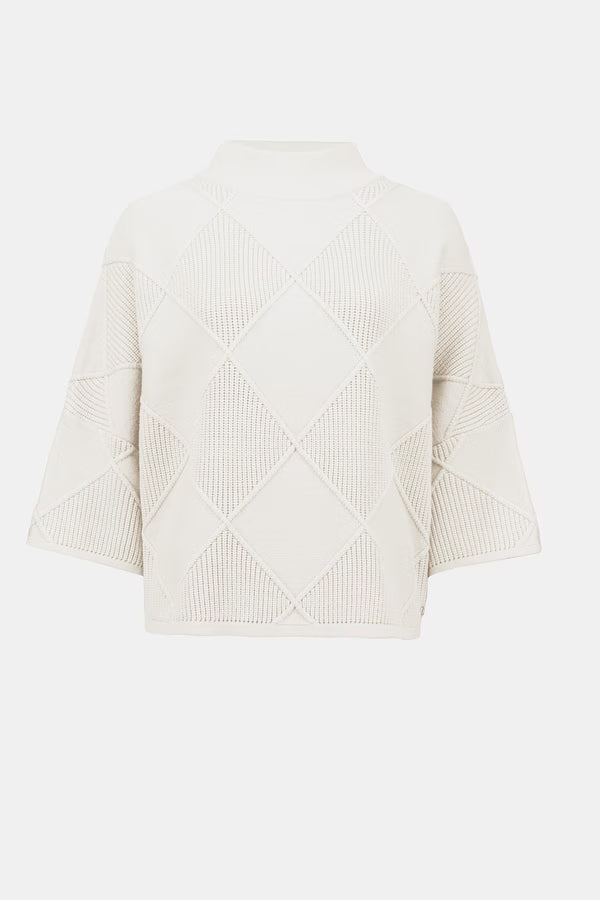 Suéter Tejido Geométrico – Elegancia Atemporal